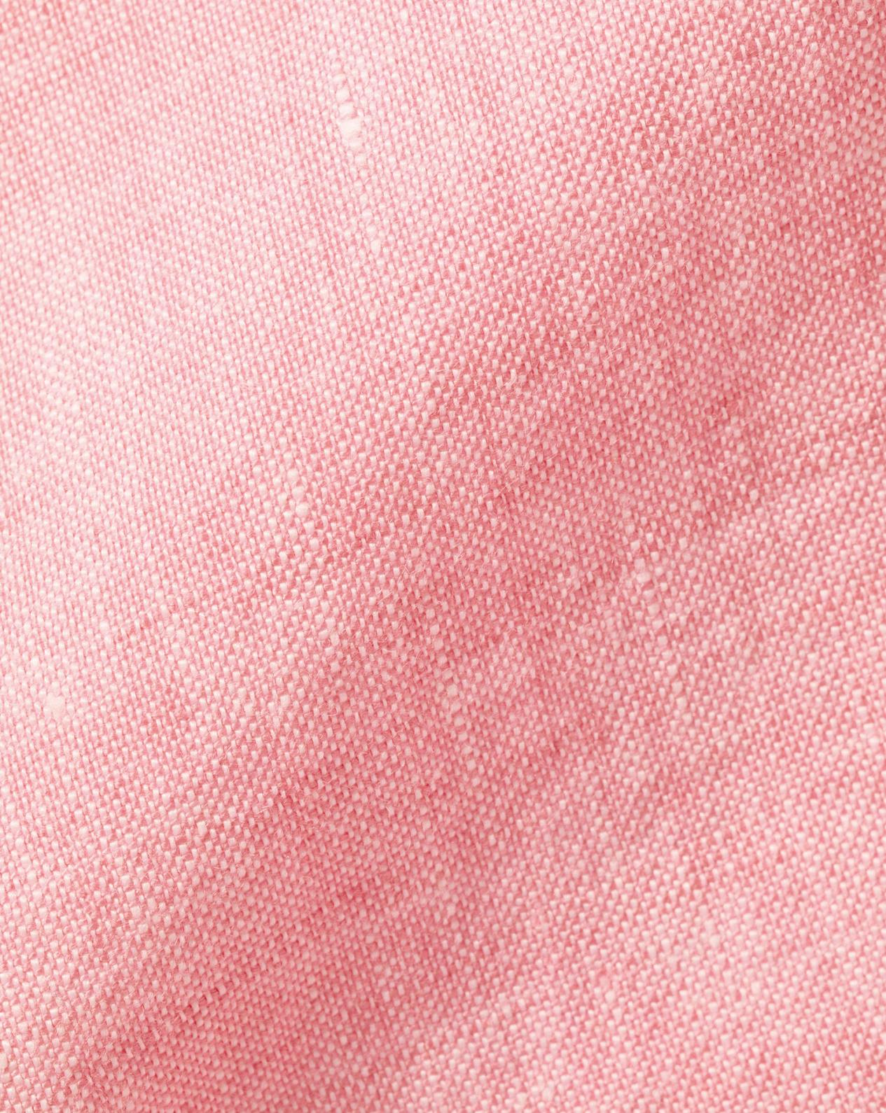 Pure Linen Shirt - Coral Pink