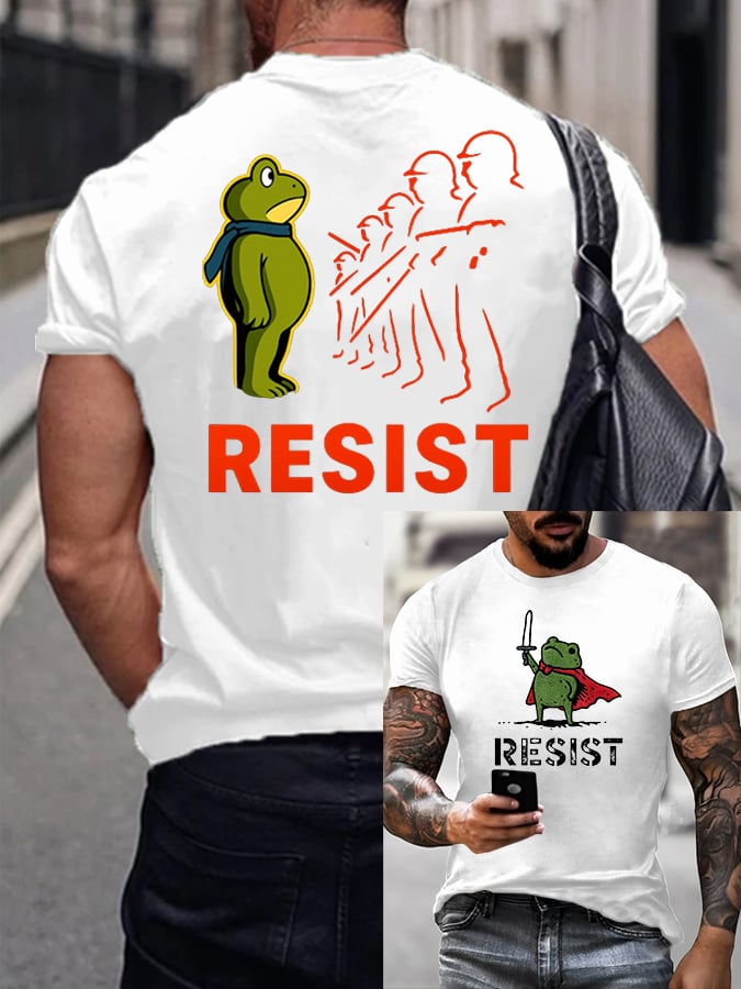 Men's FDT Portland Frog Protest Print T-Shirt