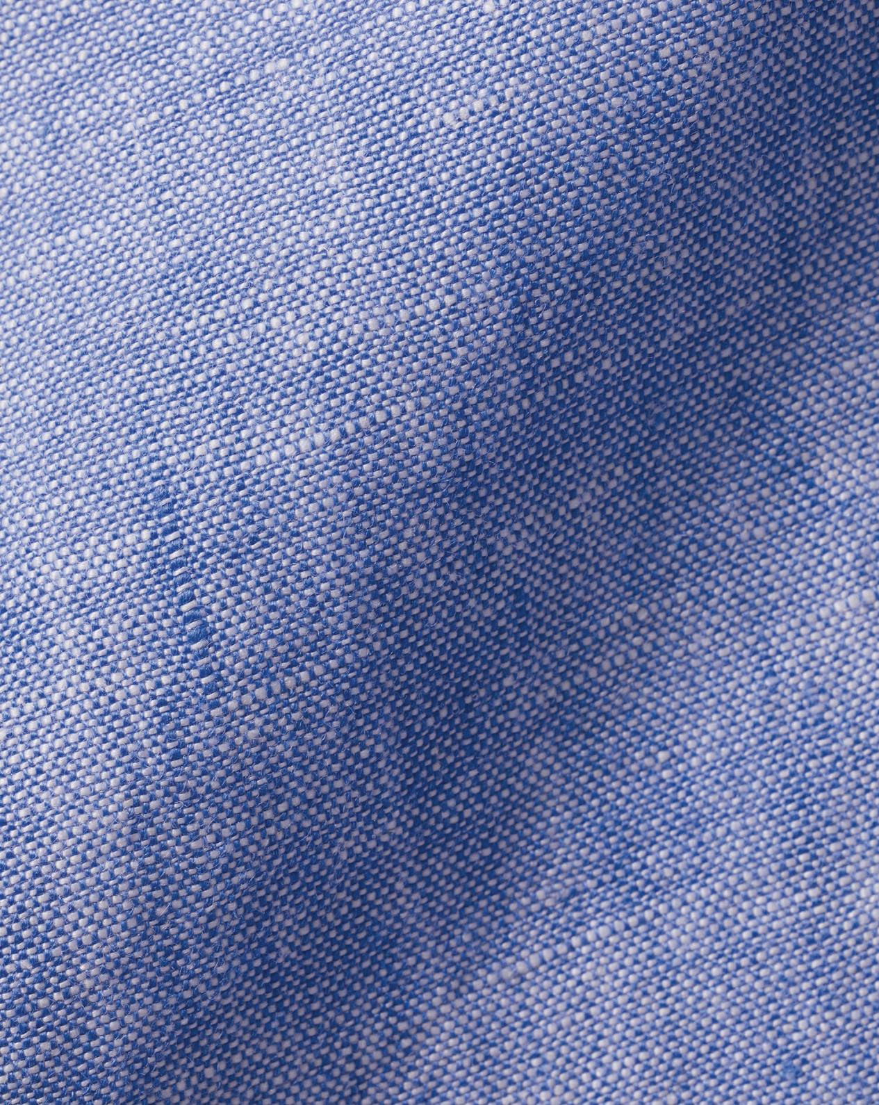 Pure Linen Shirt - Cobalt Blue