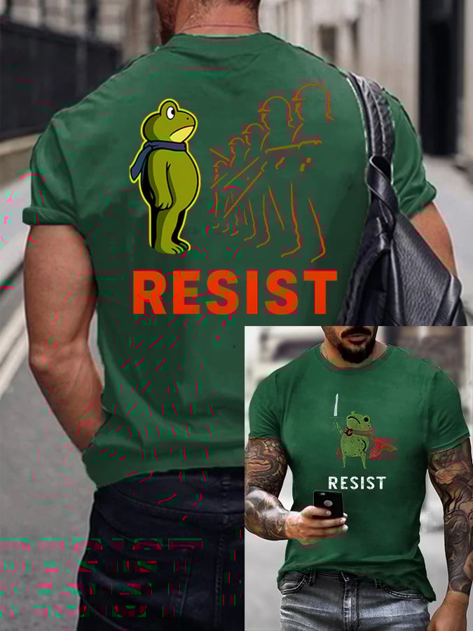 Men's FDT Portland Frog Protest Print T-Shirt