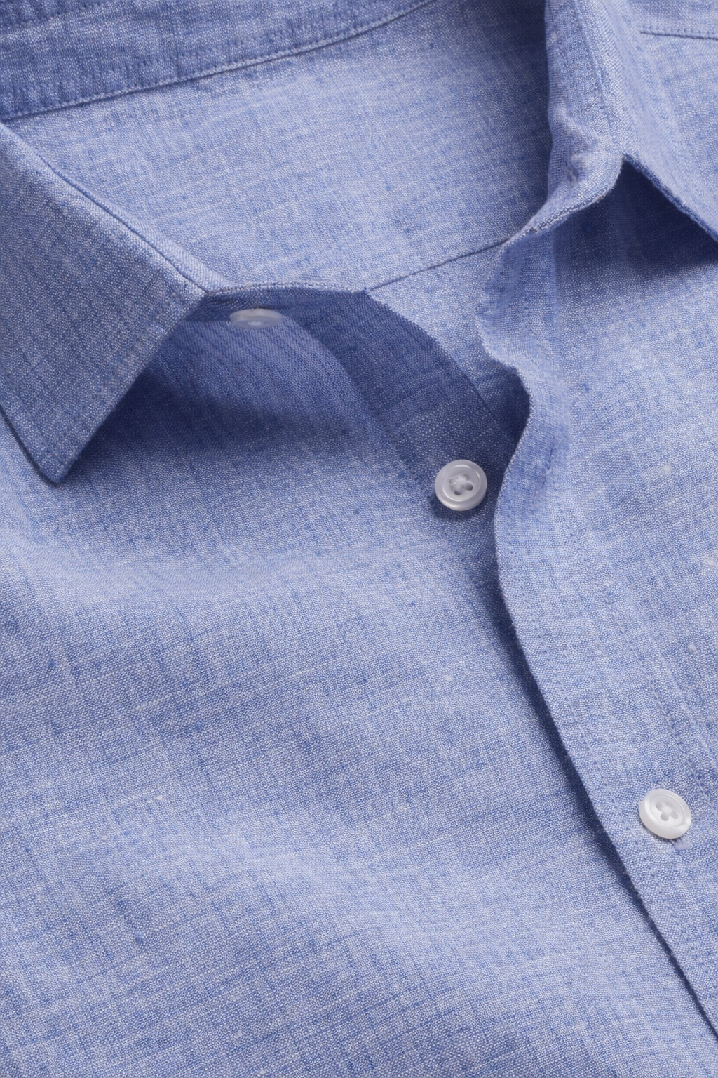 Pure Linen Shirt - Cobalt Blue