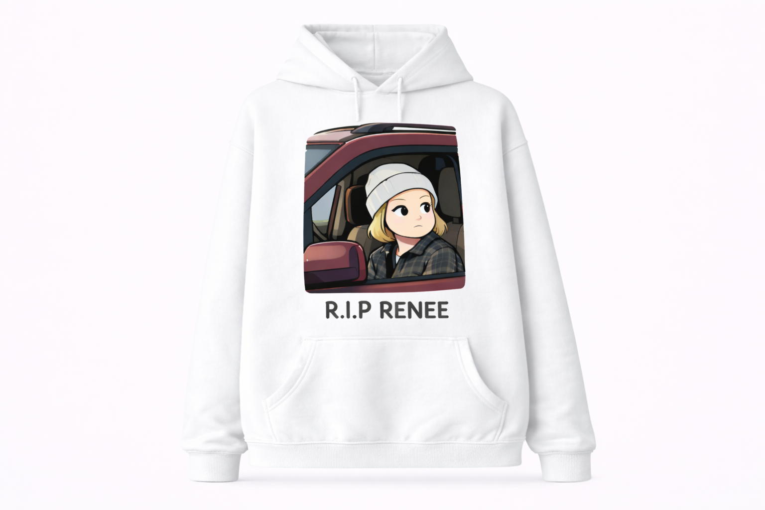 R.I.P Renee Hoodie - Unisex Black Pullover Streetwear