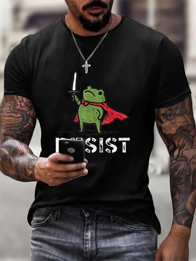Resist Portland Frog Stand With Frog Digital Protest Shirt