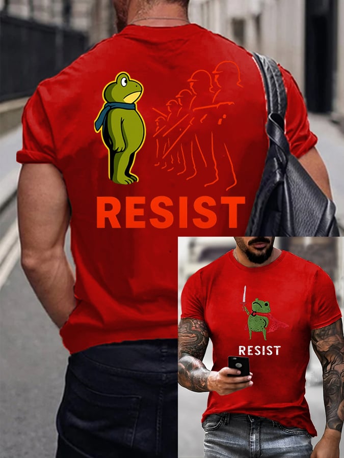 Men's FDT Portland Frog Protest Print T-Shirt