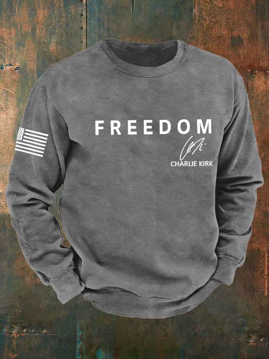 Men's Freedom Is Not Free R.I.P Charlie Kirk Sweater